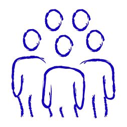 A graphic of a group of people