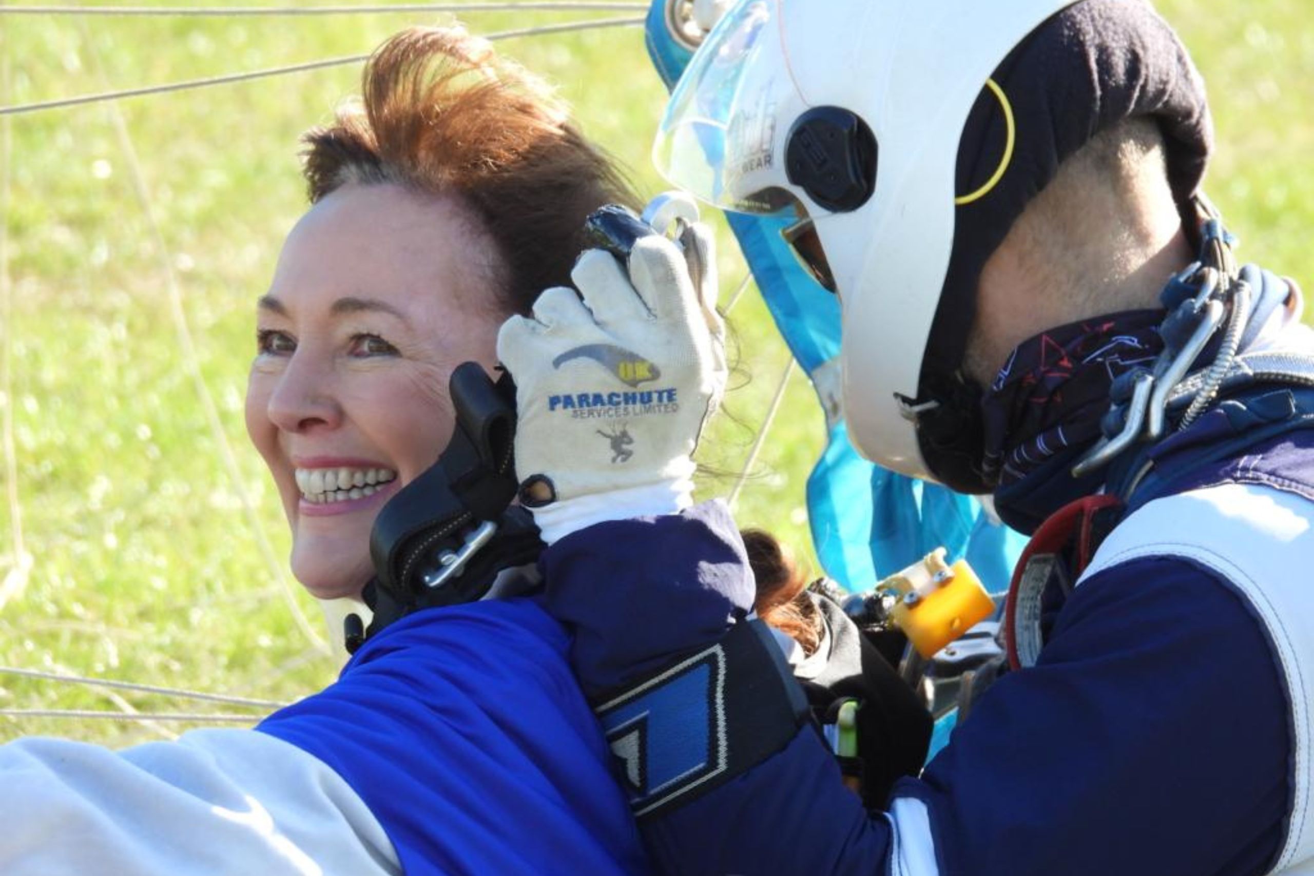 Woman completing Skydiving