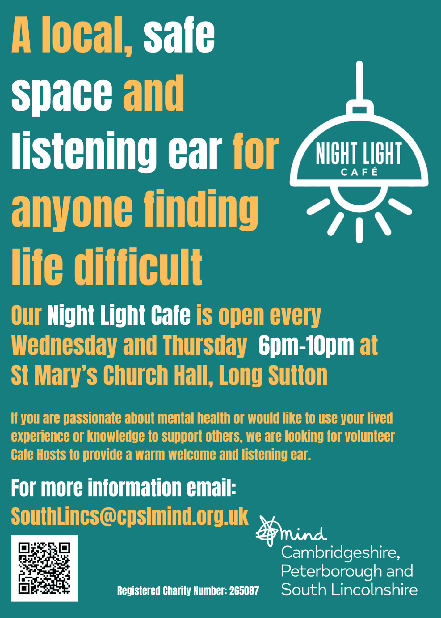 Night Light Cafe poster for Long Sutton