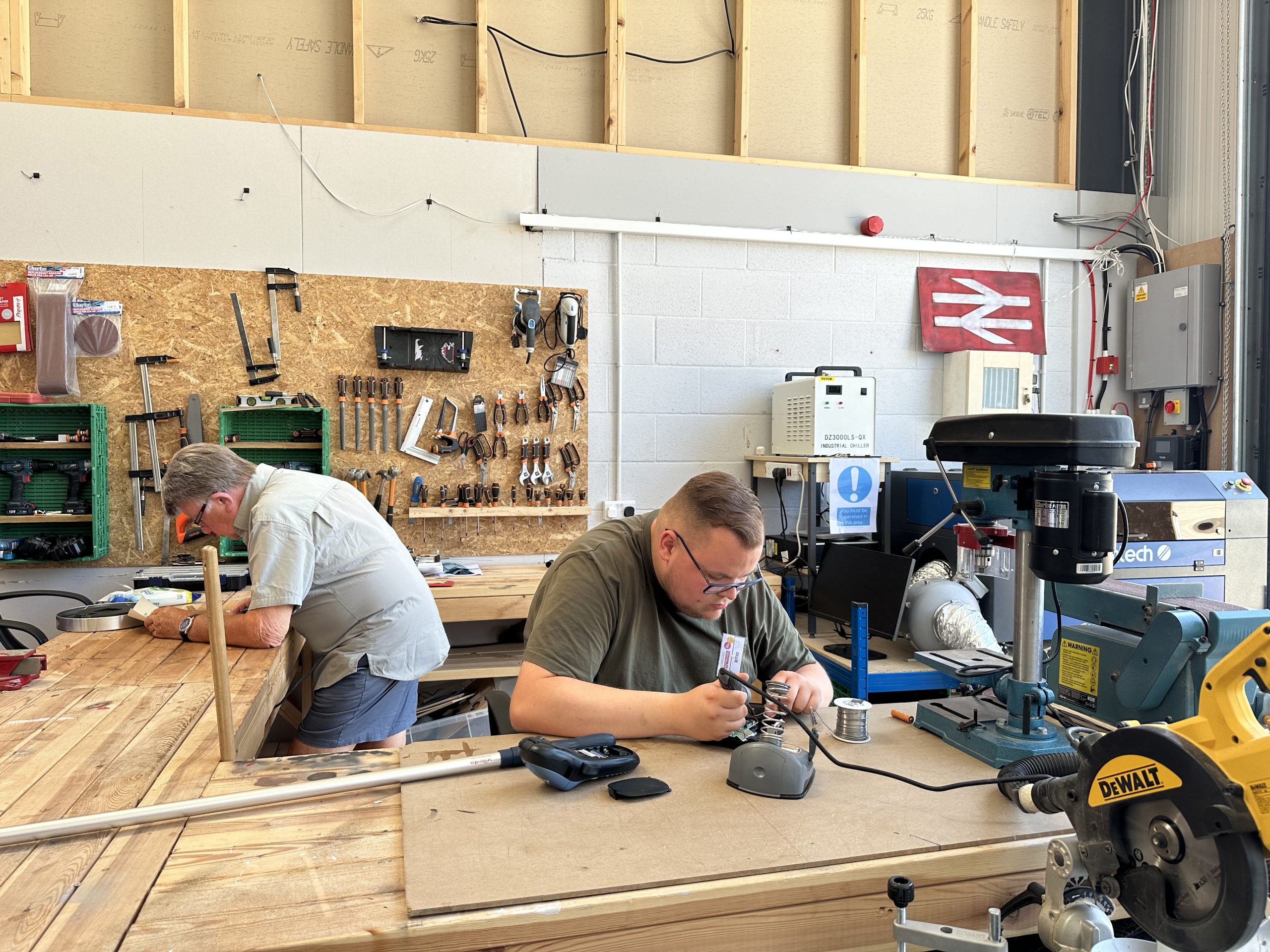 Ollie in the Men's Shed