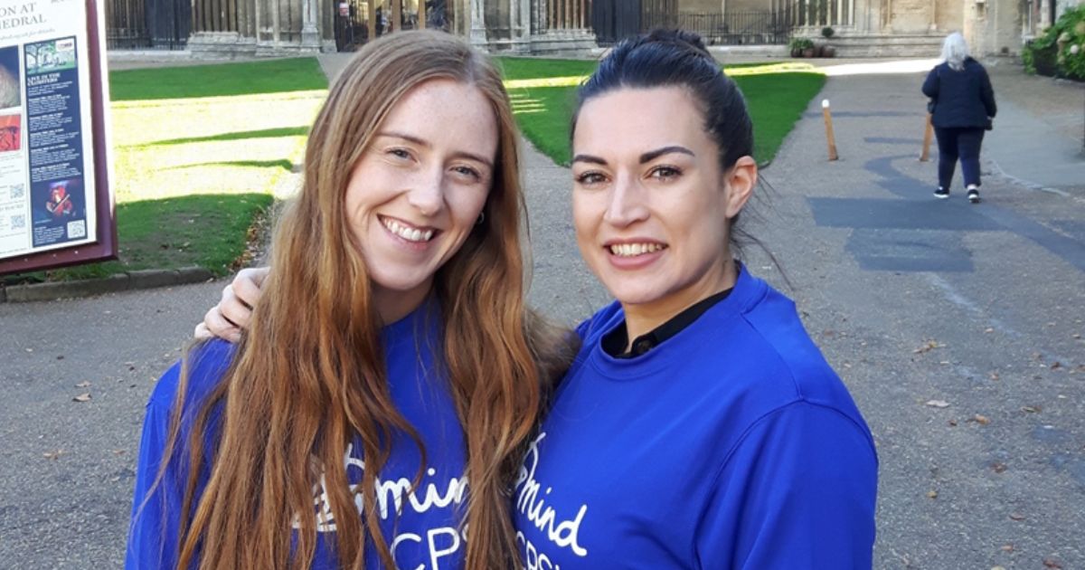 Fundraising image of two women in CPSL Mind tops