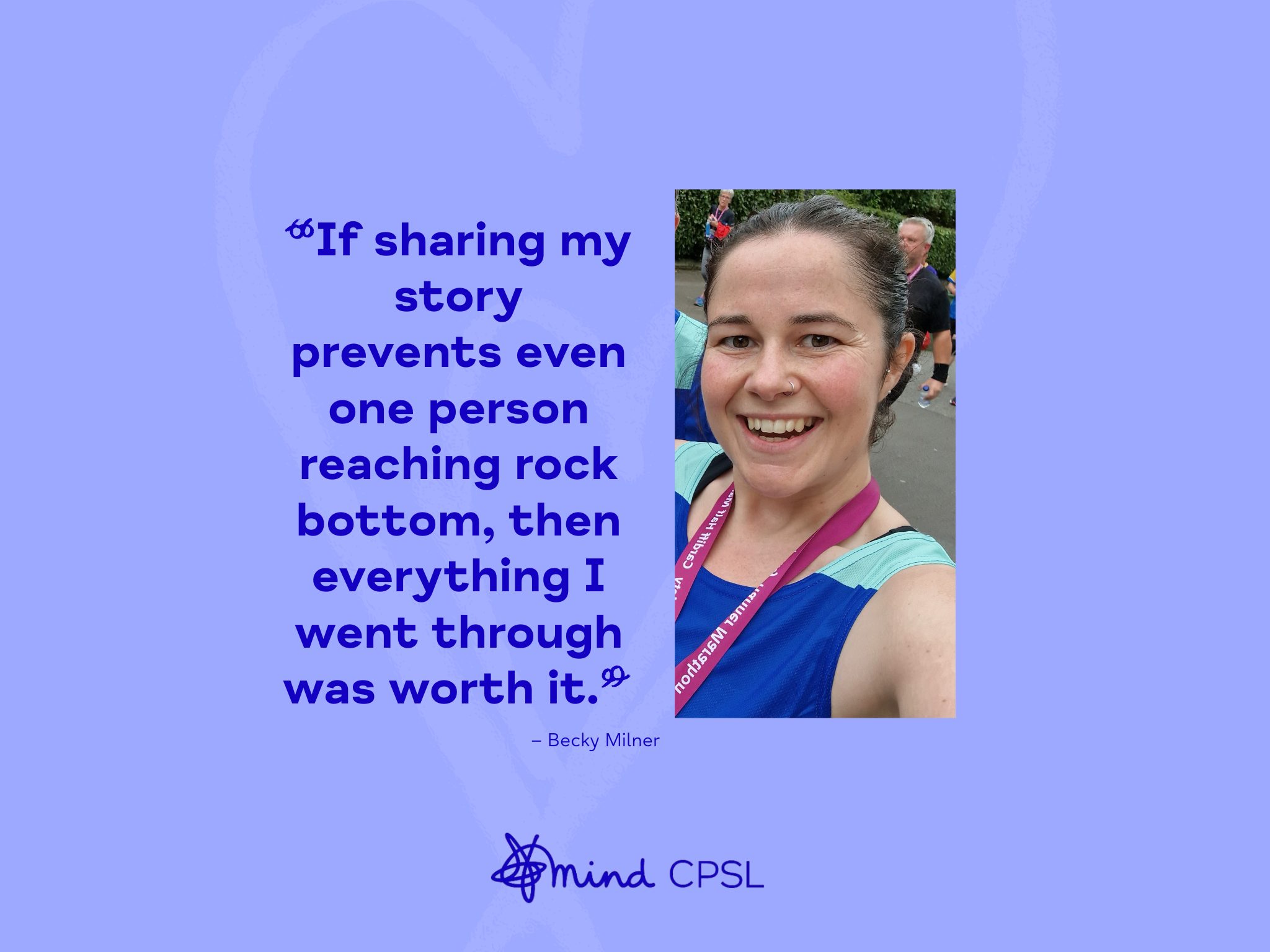 If sharing my story prevents even one person reaching rock bottom then everything I went through was worth it. 2048 x 1536