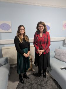 image of two women smiling at camera